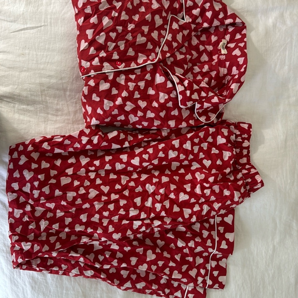 Anthropologie/Mahila Pajamas Hearts